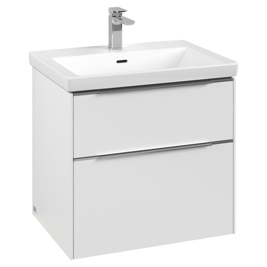 Élément inférieur SUBWAY 3.0
62,2 x 57,6 x 47,8 cm
pour lavabo Subway 3.0 65 cm
élément à 2 tiroirs
avec éclairage LED