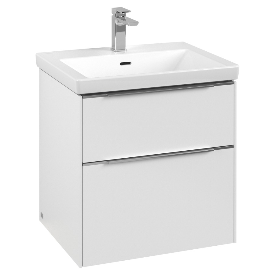 Élément inférieur SUBWAY 3.0
57,2 x 57,6 x 47,8 cm
pour lavabo Subway 3.0 60 cm
élément à 2 tiroirs
avec éclairage LED