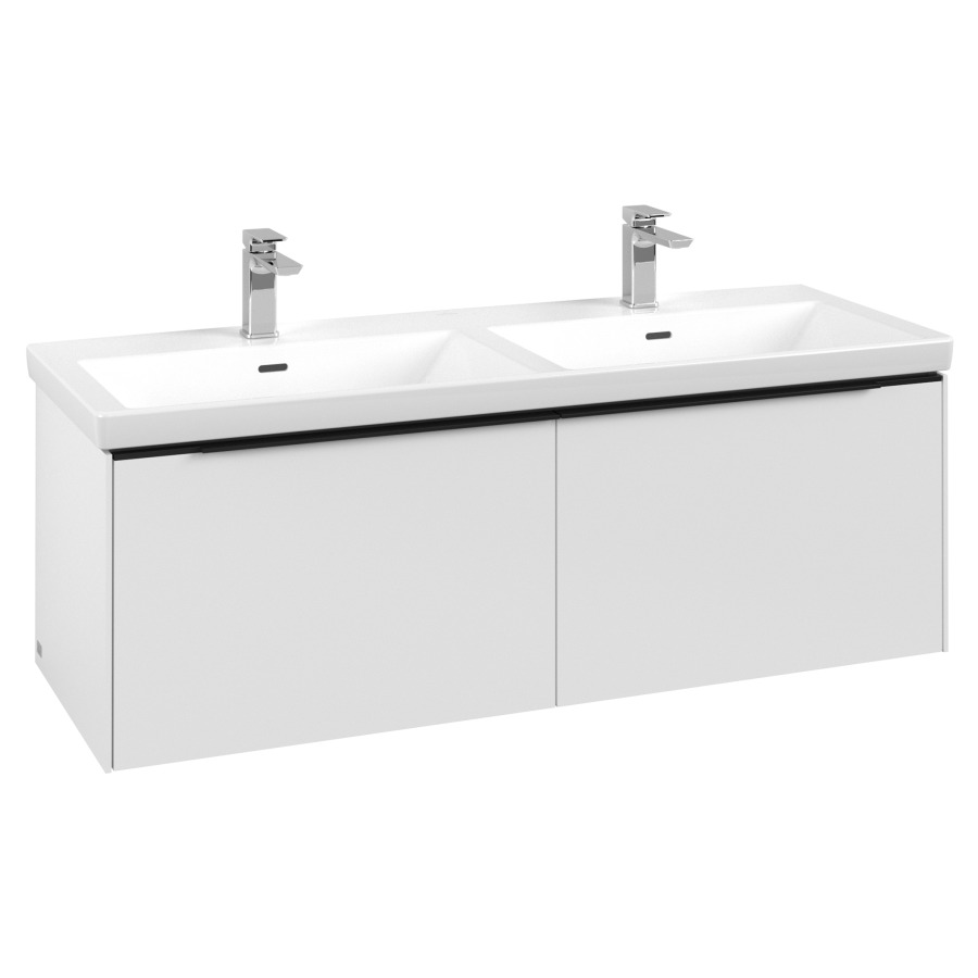 Élément inférieur SUBWAY 3.0
127,2 x 42,9 x 47,8 cm
pour lavabo double Subway 3.0
130 cm, 2 éléments à chacune
1 tiroir