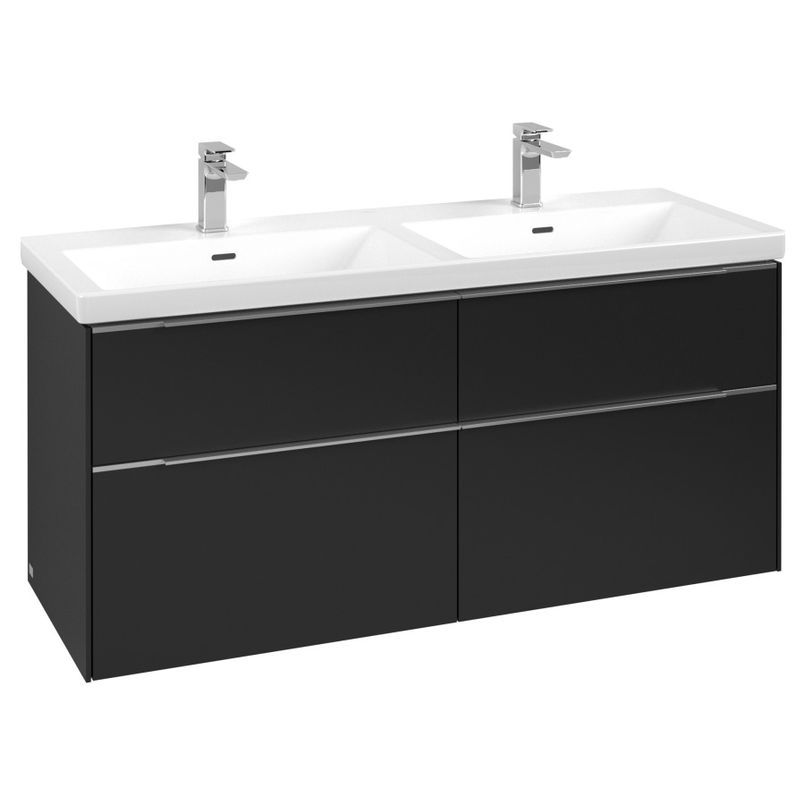 Élément inférieur SUBWAY 3.0
127,2 x 57,6 x 47,8 cm
pour lavabo double Subway 3.0
130 cm, 2 éléments à chacune
2 tiroirs