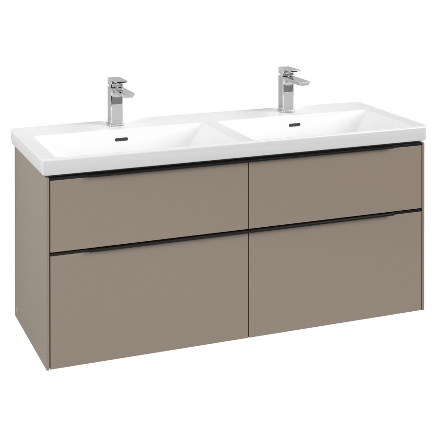 Élément inférieur SUBWAY 3.0
127,2 x 57,6 x 47,8 cm
pour lavabo double Subway 3.0
130 cm, 2 éléments à chacune
2 tiroirs