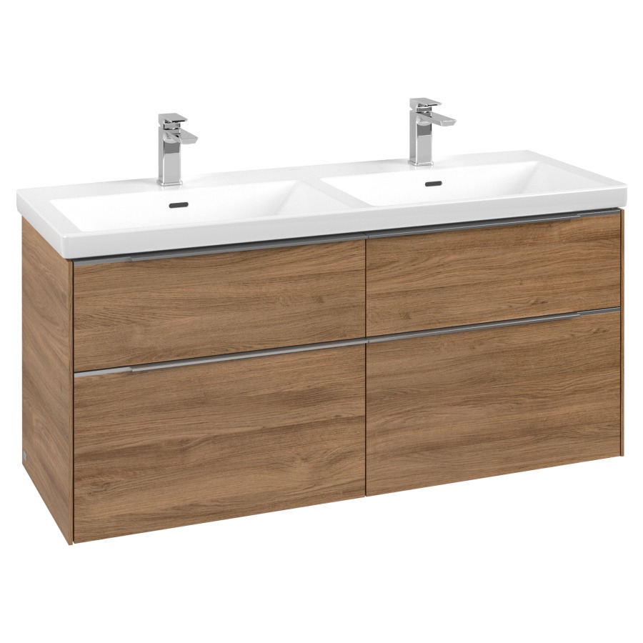 Élément inférieur SUBWAY 3.0
127,2 x 57,6 x 47,8 cm
pour lavabo double Subway 3.0
130 cm, 2 éléments à chacune
2 tiroirs