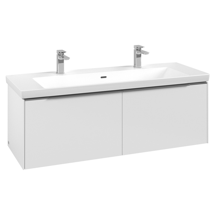 Élément inférieur SUBWAY 3.0
127,2 x 42,9 x 47,8 cm
pour lavabo Subway 3.0 130 cm
élément à 2 tiroirs