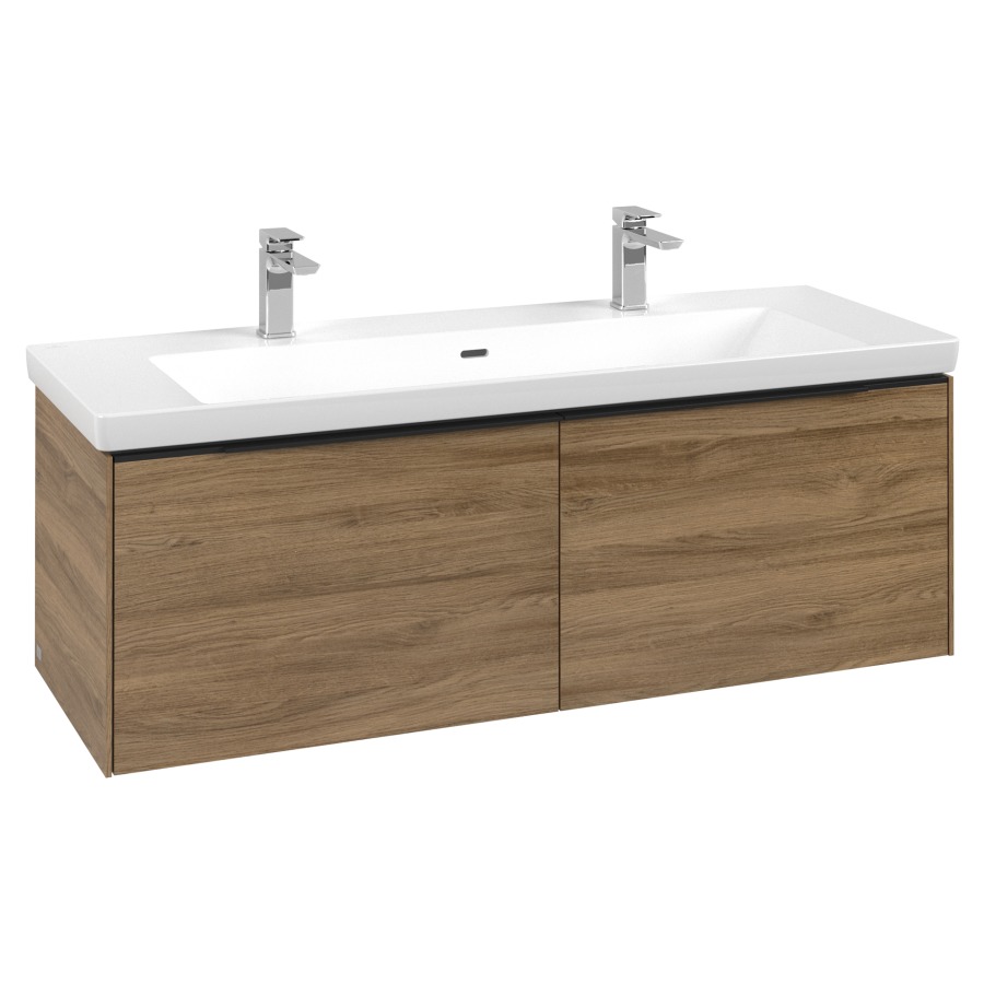 Élément inférieur SUBWAY 3.0
127,2 x 42,9 x 47,8 cm
pour lavabo Subway 3.0 130 cm
élément à 2 tiroirs