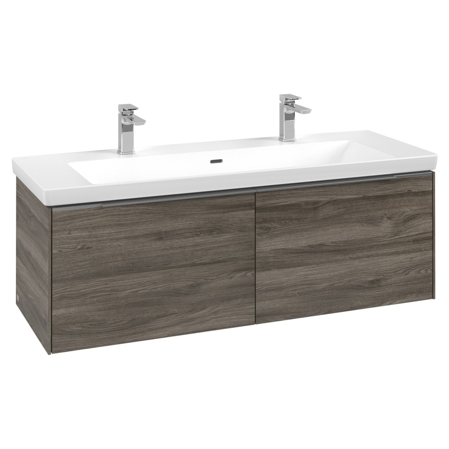 Élément inférieur SUBWAY 3.0
127,2 x 42,9 x 47,8 cm
pour lavabo Subway 3.0 130 cm
élément à 2 tiroirs