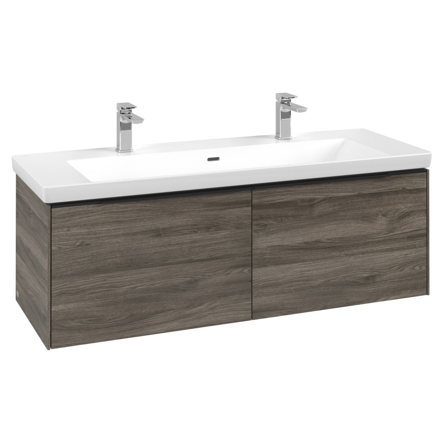 Élément inférieur SUBWAY 3.0
127,2 x 42,9 x 47,8 cm
pour lavabo Subway 3.0 130 cm
élément à 2 tiroirs