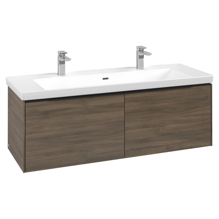 Élément inférieur SUBWAY 3.0
127,2 x 42,9 x 47,8 cm
pour lavabo Subway 3.0 130 cm
élément à 2 tiroirs