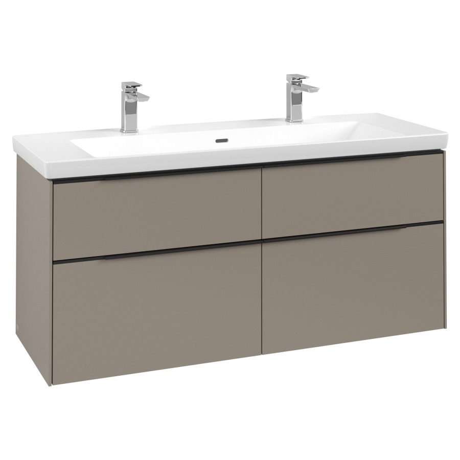 Élément inférieur SUBWAY 3.0
127,2 x 57,6 x 47,8 cm
pour lavabo Subway 3.0 130 cm
2 éléments à chacun 2 tiroirs