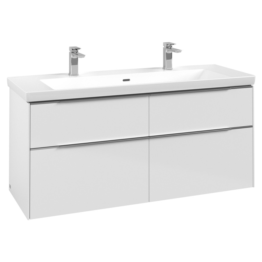 Élément inférieur SUBWAY 3.0
127,2 x 57,6 x 47,8 cm
pour lavabo Subway 3.0 130 cm
2 éléments à chacun 2 tiroirs