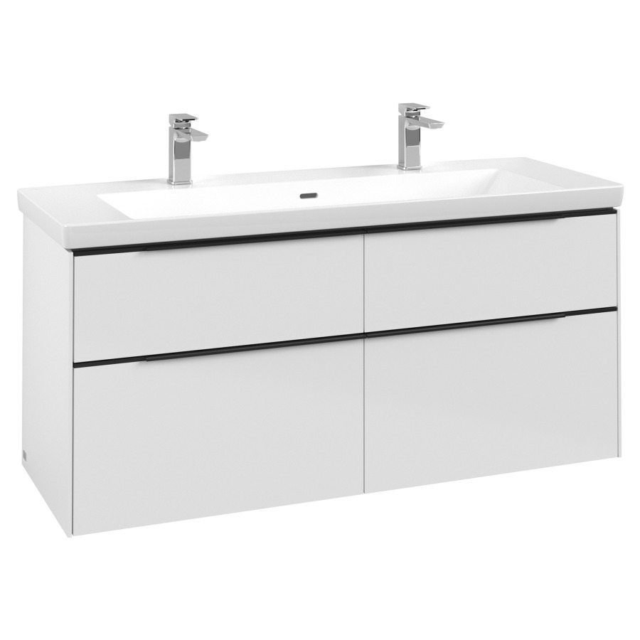 Élément inférieur SUBWAY 3.0
127,2 x 57,6 x 47,8 cm
pour lavabo Subway 3.0 130 cm
2 éléments à chacun 2 tiroirs
