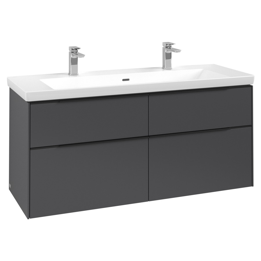 Élément inférieur SUBWAY 3.0
127,2 x 57,6 x 47,8 cm
pour lavabo Subway 3.0 130 cm
2 éléments à chacun 2 tiroirs