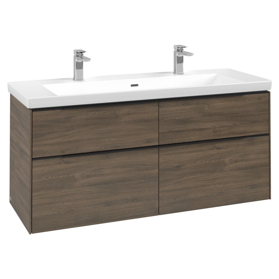 Élément inférieur SUBWAY 3.0
127,2 x 57,6 x 47,8 cm
pour lavabo Subway 3.0 130 cm
2 éléments à chacun 2 tiroirs