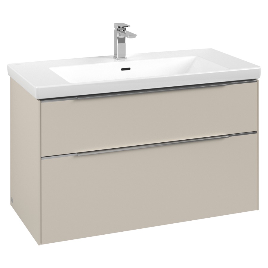 Élément inférieur SUBWAY 3.0
97,3 x 57,6 x 47,8 cm
pour lavabo double Subway 3.0
100 cm, élément à 2 tiroirs