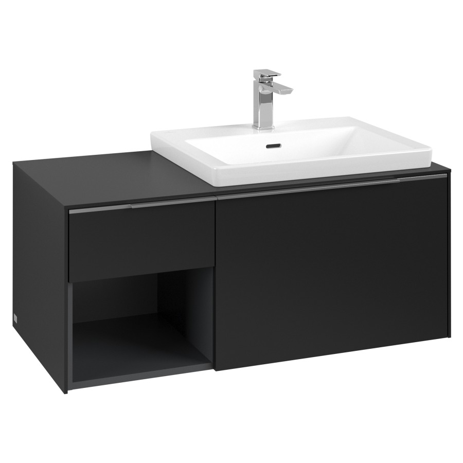 Élément inférieur SUBWAY 3.0
100,1 x 42,25 x 51,6 cm
pour lavabo Subway 3.0 60 cm,
2 éléments à chacun
1 tiroir, niche ouverte à
gauche