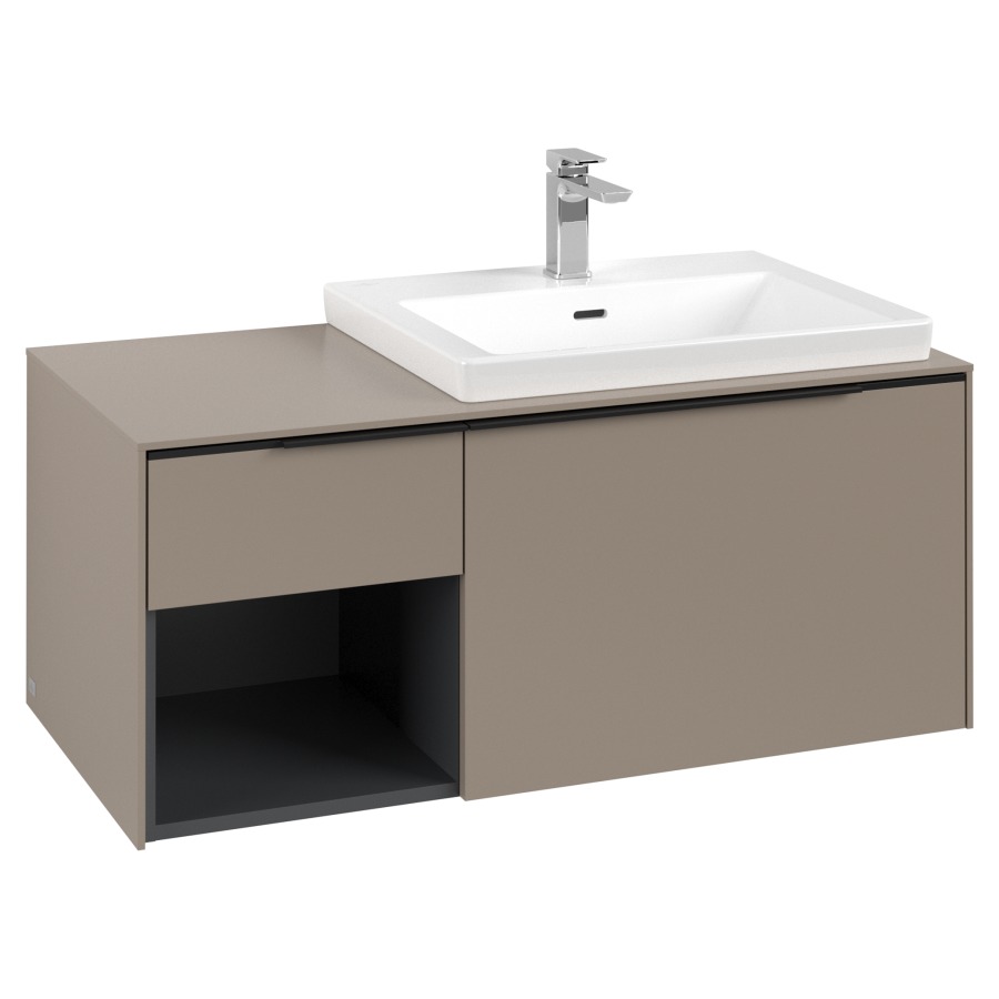Élément inférieur SUBWAY 3.0
100,1 x 42,25 x 51,6 cm
pour lavabo Subway 3.0 60 cm,
2 éléments à chacun
1 tiroir, niche ouverte à
gauche