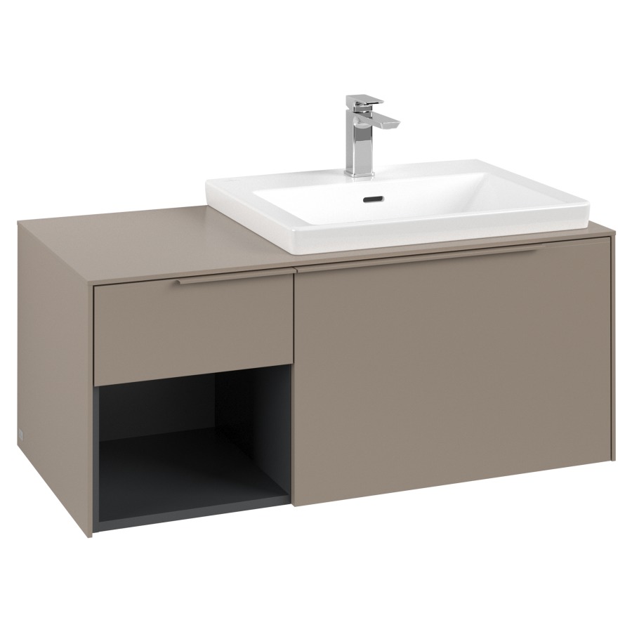 Élément inférieur SUBWAY 3.0
100,1 x 42,25 x 51,6 cm
pour lavabo Subway 3.0 60 cm,
2 éléments à chacun
1 tiroir, niche ouverte à
gauche