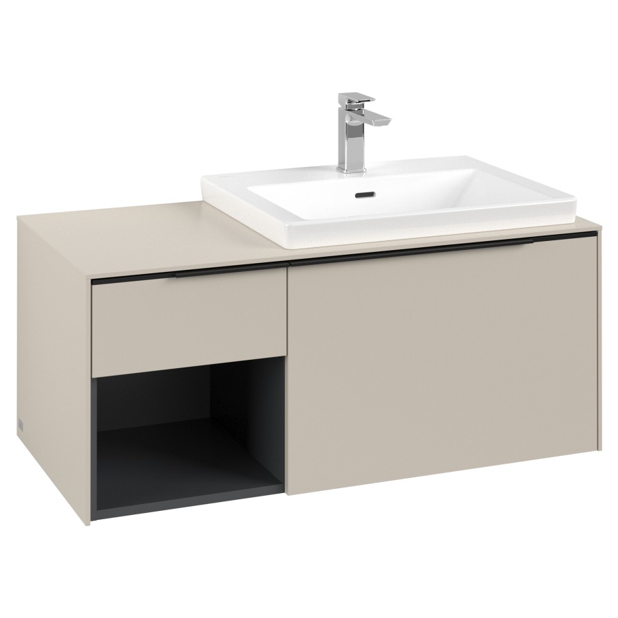 Élément inférieur SUBWAY 3.0
100,1 x 42,25 x 51,6 cm
pour lavabo Subway 3.0 60 cm,
2 éléments à chacun
1 tiroir, niche ouverte à
gauche