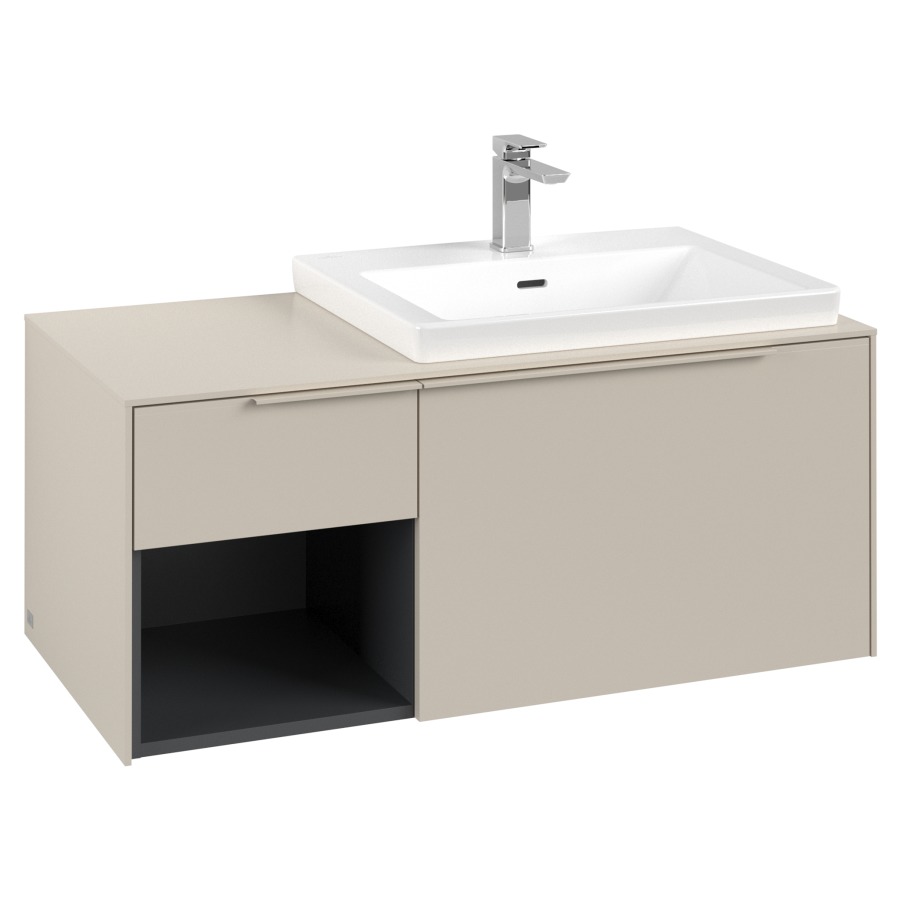 Élément inférieur SUBWAY 3.0
100,1 x 42,25 x 51,6 cm
pour lavabo Subway 3.0 60 cm,
2 éléments à chacun
1 tiroir, niche ouverte à
gauche