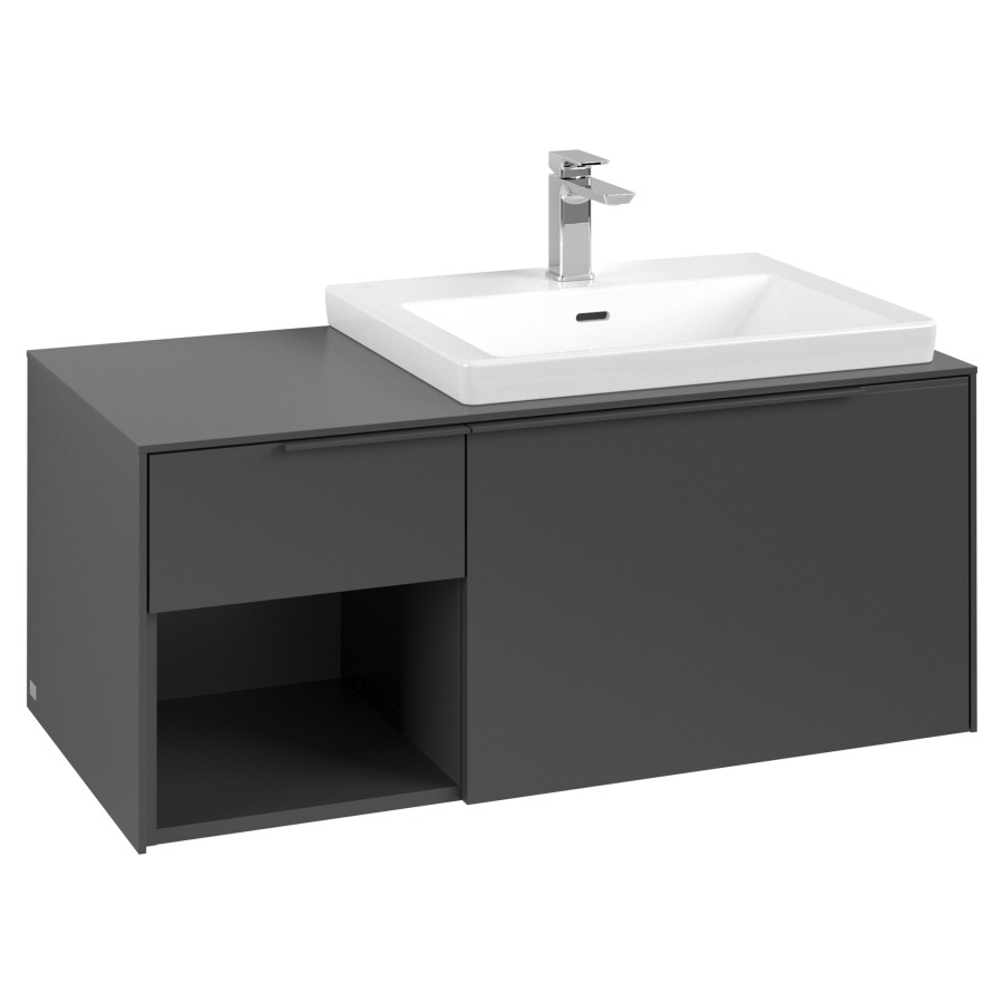 Élément inférieur SUBWAY 3.0
100,1 x 42,25 x 51,6 cm
pour lavabo Subway 3.0 60 cm,
2 éléments à chacun
1 tiroir, niche ouverte à
gauche