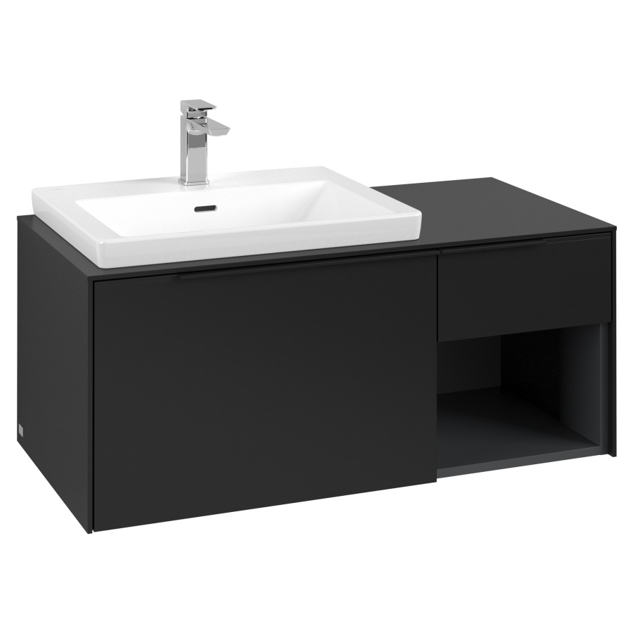 Élément inférieur SUBWAY 3.0
100,1 x 42,25 x 51,6 cm
pour lavabo Subway 3.0 60 cm
2 éléments à chacun 1 tiroir
niche ouverte à droite