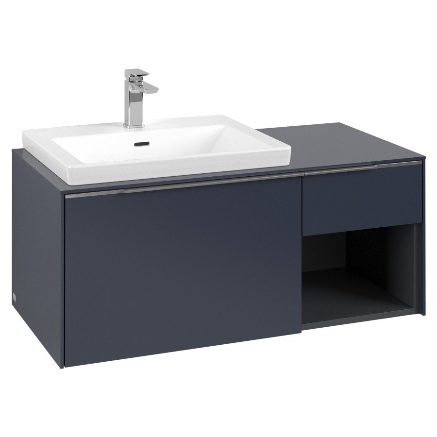 Élément inférieur SUBWAY 3.0
100,1 x 42,25 x 51,6 cm
pour lavabo Subway 3.0 60 cm
2 éléments à chacun 1 tiroir
niche ouverte à droite
