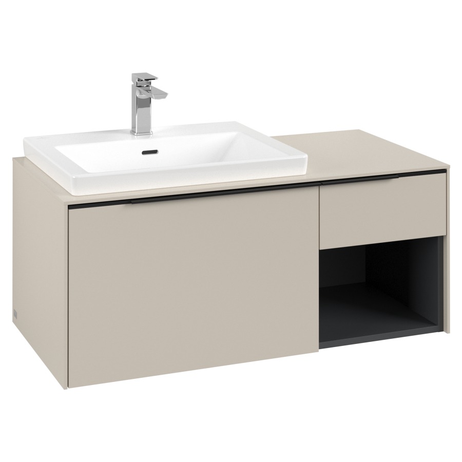 Élément inférieur SUBWAY 3.0
100,1 x 42,25 x 51,6 cm
pour lavabo Subway 3.0 60 cm
2 éléments à chacun 1 tiroir
niche ouverte à droite