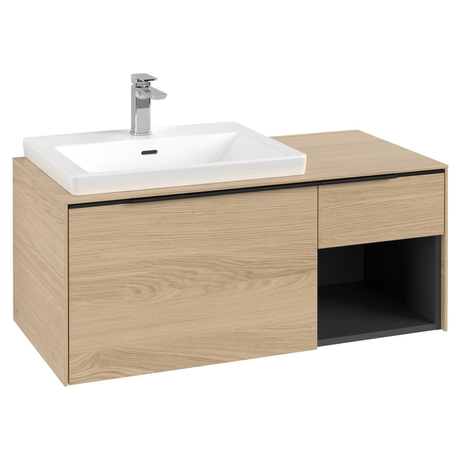 Élément inférieur SUBWAY 3.0
100,1 x 42,25 x 51,6 cm
pour lavabo Subway 3.0 60 cm
2 éléments à chacun 1 tiroir
niche ouverte à droite