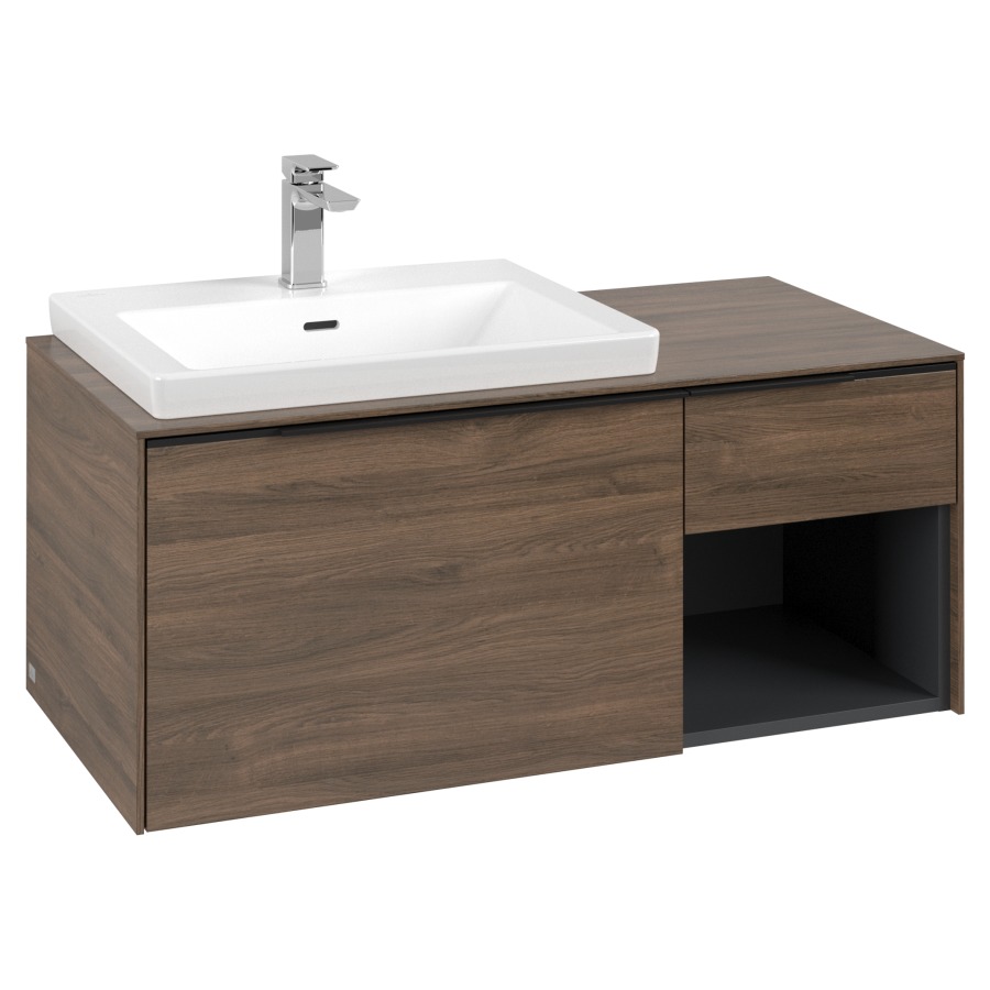 Élément inférieur SUBWAY 3.0
100,1 x 42,25 x 51,6 cm
pour lavabo Subway 3.0 60 cm
2 éléments à chacun 1 tiroir
niche ouverte à droite