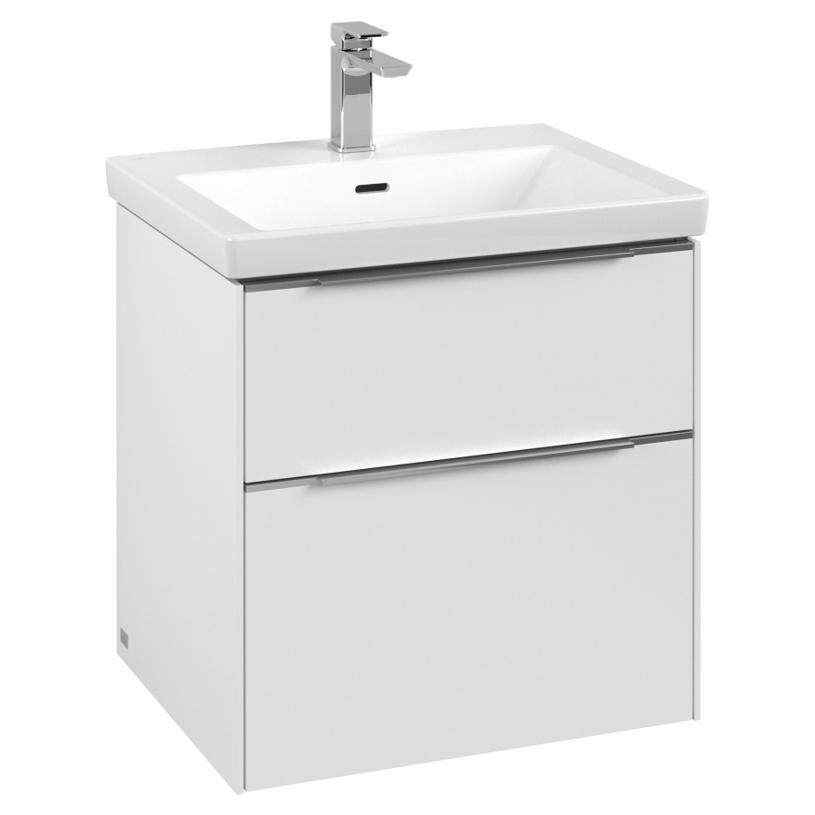 Élément inférieur SUBWAY 3.0
57,2 x 57,6 x 47,8 cm
pour lavabo Subway 3.0 60 cm
élément à 2 tiroirs