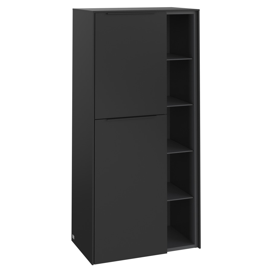 Armoire moyen SUBWAY 3.0
57,4 x 120,0 x 36,2 cm
armoire de tablette, 2 portes
2 tablettes, charnières à
gauche, 1 niche ouverte à
droite, 4 tablettes