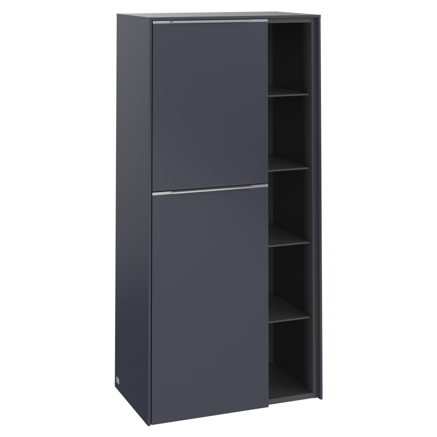 Armoire moyen SUBWAY 3.0
57,4 x 120,0 x 36,2 cm
armoire de tablette, 2 portes
2 tablettes, charnières à
gauche, 1 niche ouverte à
droite, 4 tablettes