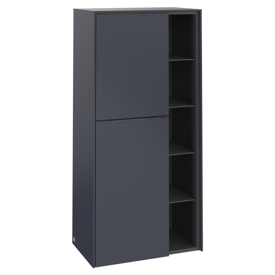 Armoire moyen SUBWAY 3.0
57,4 x 120,0 x 36,2 cm
armoire de tablette, 2 portes
2 tablettes, charnières à
gauche, 1 niche ouverte à
droite, 4 tablettes