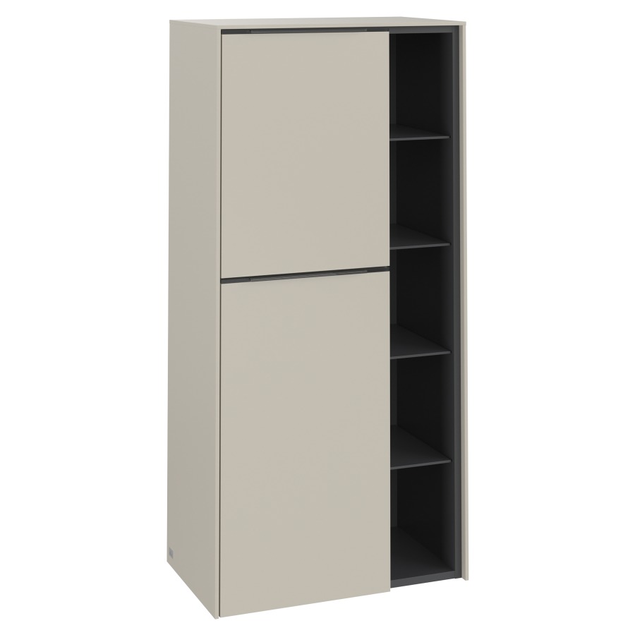Armoire moyen SUBWAY 3.0
57,4 x 120,0 x 36,2 cm
armoire de tablette, 2 portes
2 tablettes, charnières à
gauche, 1 niche ouverte à
droite, 4 tablettes