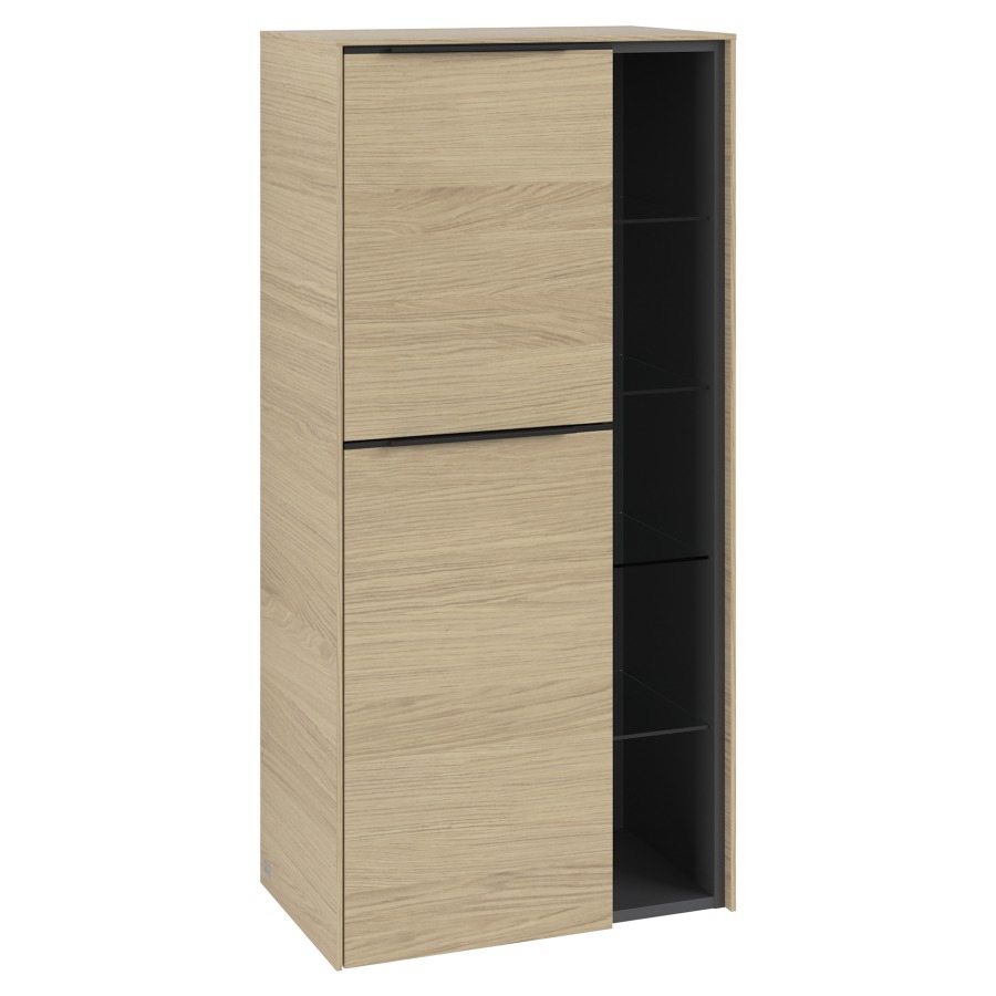 Armoire moyen SUBWAY 3.0
57,4 x 120,0 x 36,2 cm
armoire de tablette, 2 portes
2 tablettes, charnières à
gauche, 1 niche ouverte à
droite, 4 tablettes