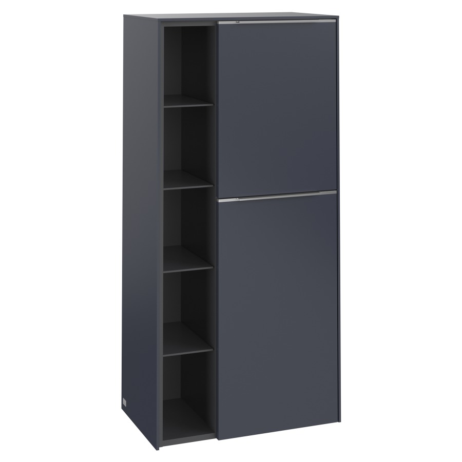 Armoire moyen SUBWAY 3.0
57,4 x 120,0 x 36,2 cm
armoire de tablette, 2 portes
2 tablettes, charnières à
droite, 1 niche ouverte à
gauche, 4 tablettes