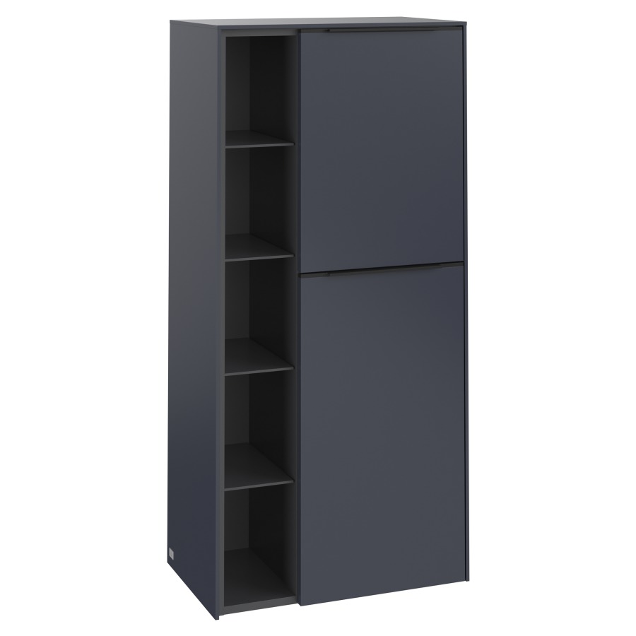 Armoire moyen SUBWAY 3.0
57,4 x 120,0 x 36,2 cm
armoire de tablette, 2 portes
2 tablettes, charnières à
droite, 1 niche ouverte à
gauche, 4 tablettes