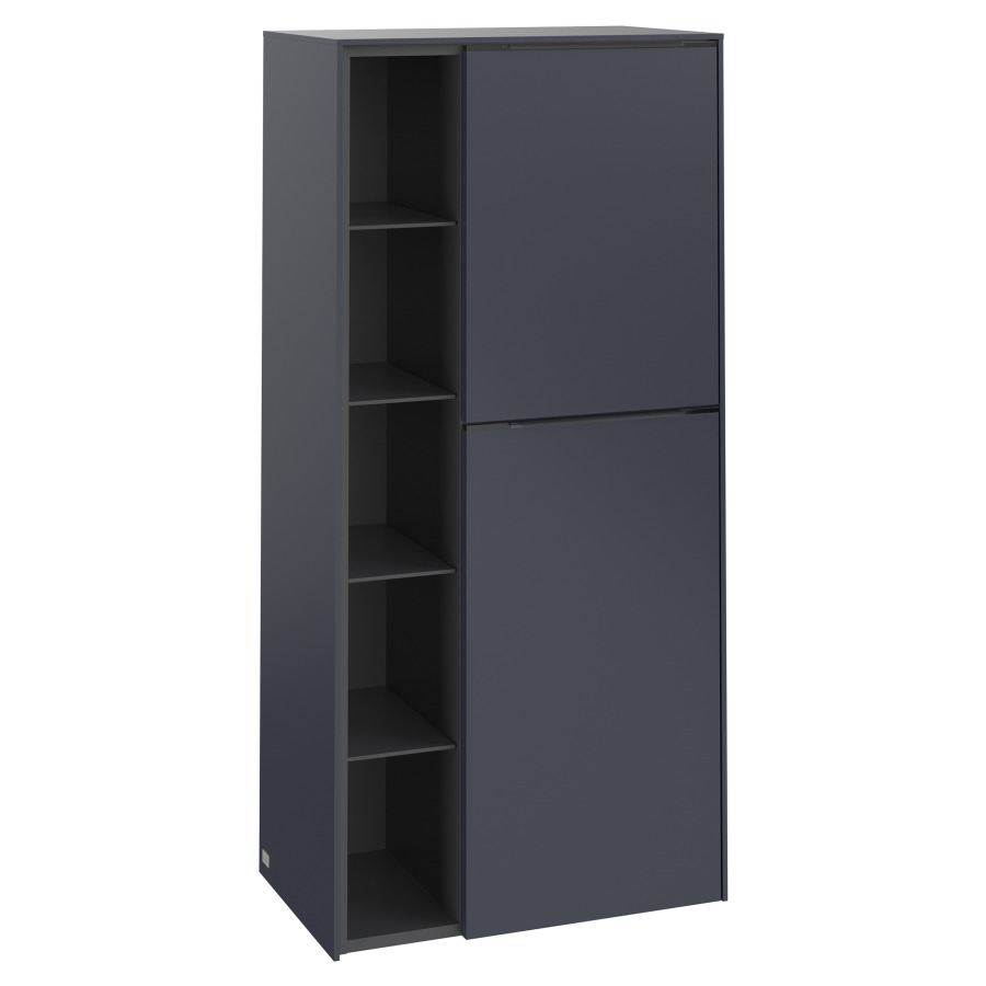 Armoire moyen SUBWAY 3.0
57,4 x 120,0 x 36,2 cm
armoire de tablette, 2 portes
2 tablettes, charnières à
droite, 1 niche ouverte à
gauche, 4 tablettes