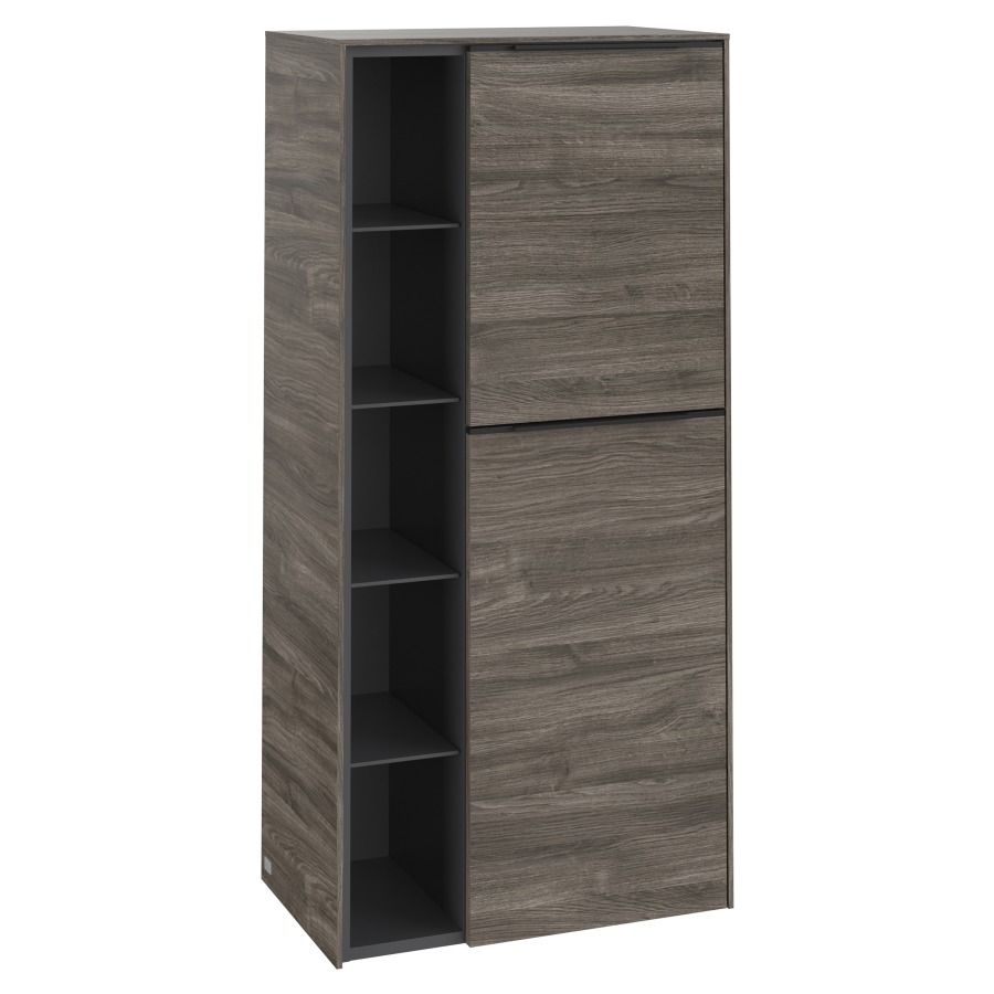 Armoire moyen SUBWAY 3.0
57,4 x 120,0 x 36,2 cm
armoire de tablette, 2 portes
2 tablettes, charnières à
droite, 1 niche ouverte à
gauche, 4 tablettes