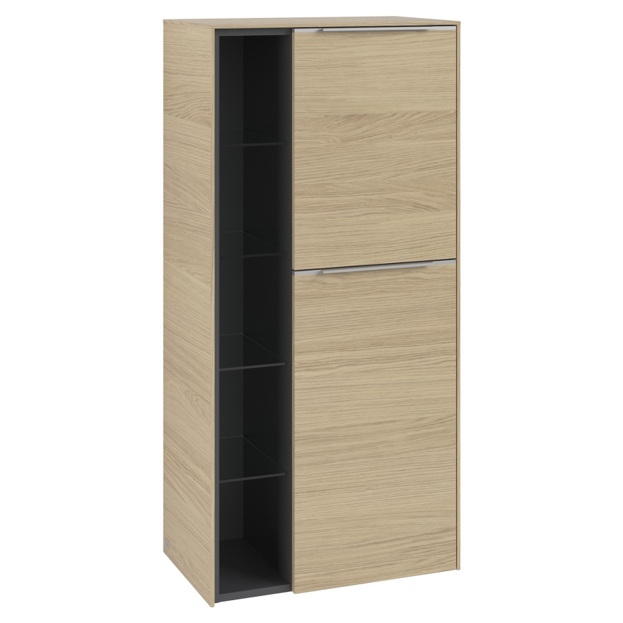 Armoire moyen SUBWAY 3.0
57,4 x 120,0 x 36,2 cm
armoire de tablette, 2 portes
2 tablettes, charnières à
droite, 1 niche ouverte à
gauche, 4 tablettes