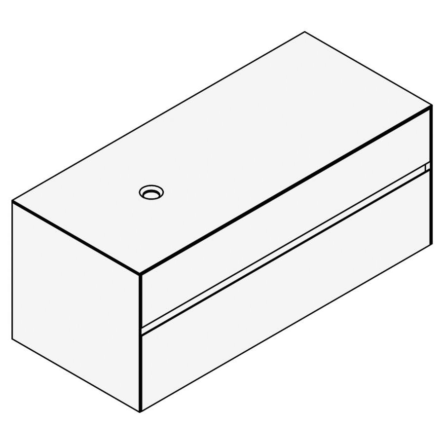 Élément inférieur KARMA MIXTE
121,1 x 49,8 x 52,0 cm
élément à 2 tiroirs
pour lavabo à poser 248 156
157/158/159/160/161/162/163
164 à gauche