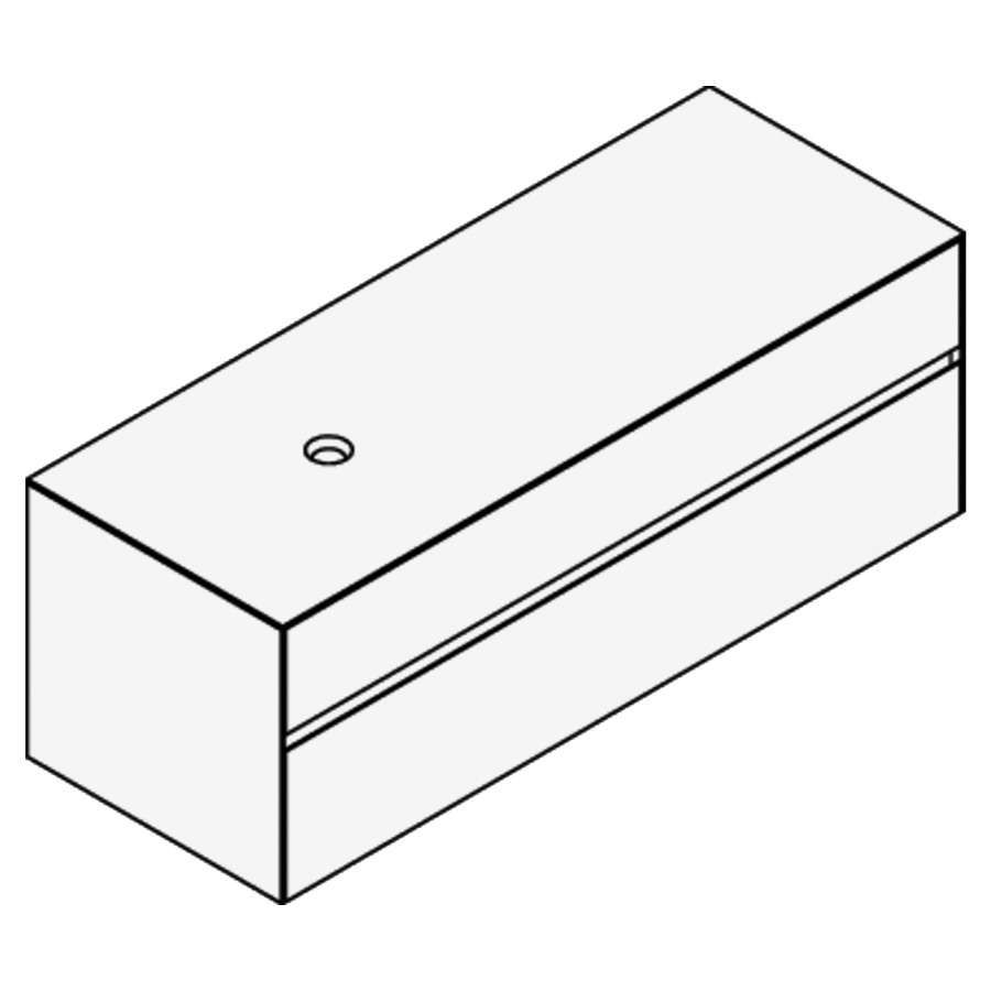 Élément inférieur KARMA MIXTE
141,1 x 49,8 x 52,0 cm
élément à 2 tiroirs
pour lavabo à poser 248 156
157/158/159/160/161/162/163
164 à gauche