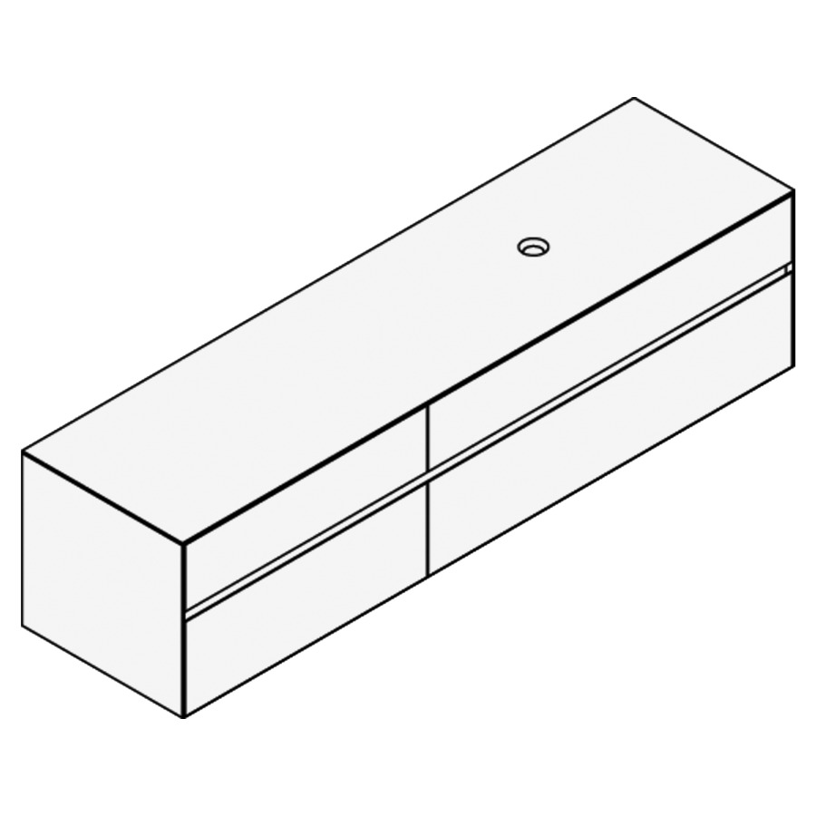 Élément inférieur KARMA MIXTE
200,9 x 49,8 x 52,0 cm
2 éléments à chacun 2 tiroirs
(80/120), pour lavabo à poser
248 156/157/158/159/160/161
162/163/164 à droite