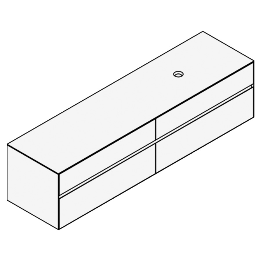 Élément inférieur KARMA MIXTE
200,9 x 49,8 x 52,0 cm
2 éléments à chacun 2 tiroirs
pour lavabo à poser 248 156
157/158/159/160/161/162/163
164 à droite