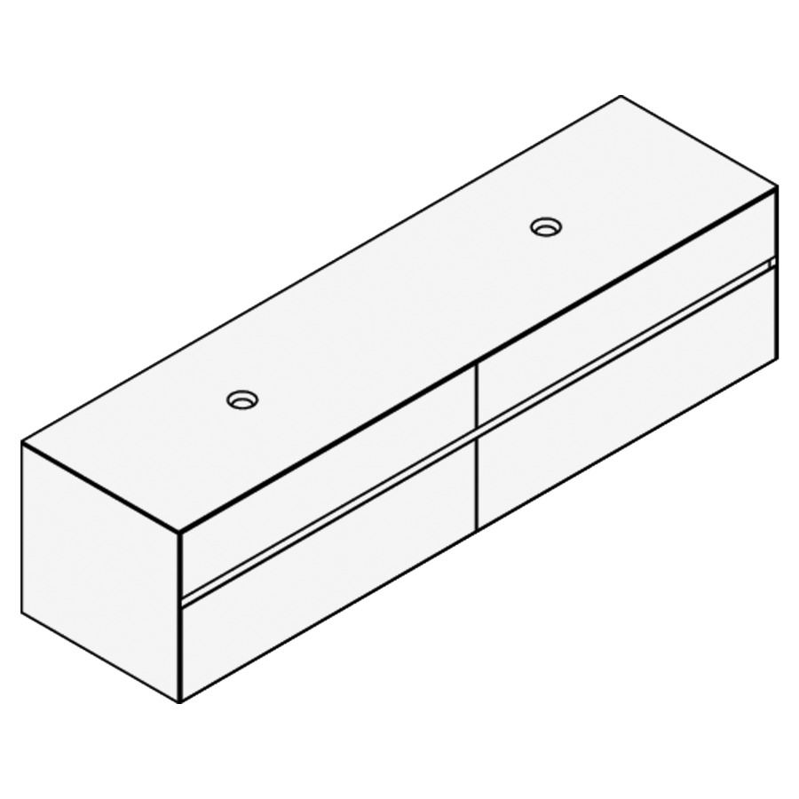 Élément inférieur KARMA MIXTE
200,9 x 49,8 x 52,0 cm
2 éléments à chacun 2 tiroirs
pour 2 lavabos à poser 248 156
157/158/159/160/161/162/163
164
