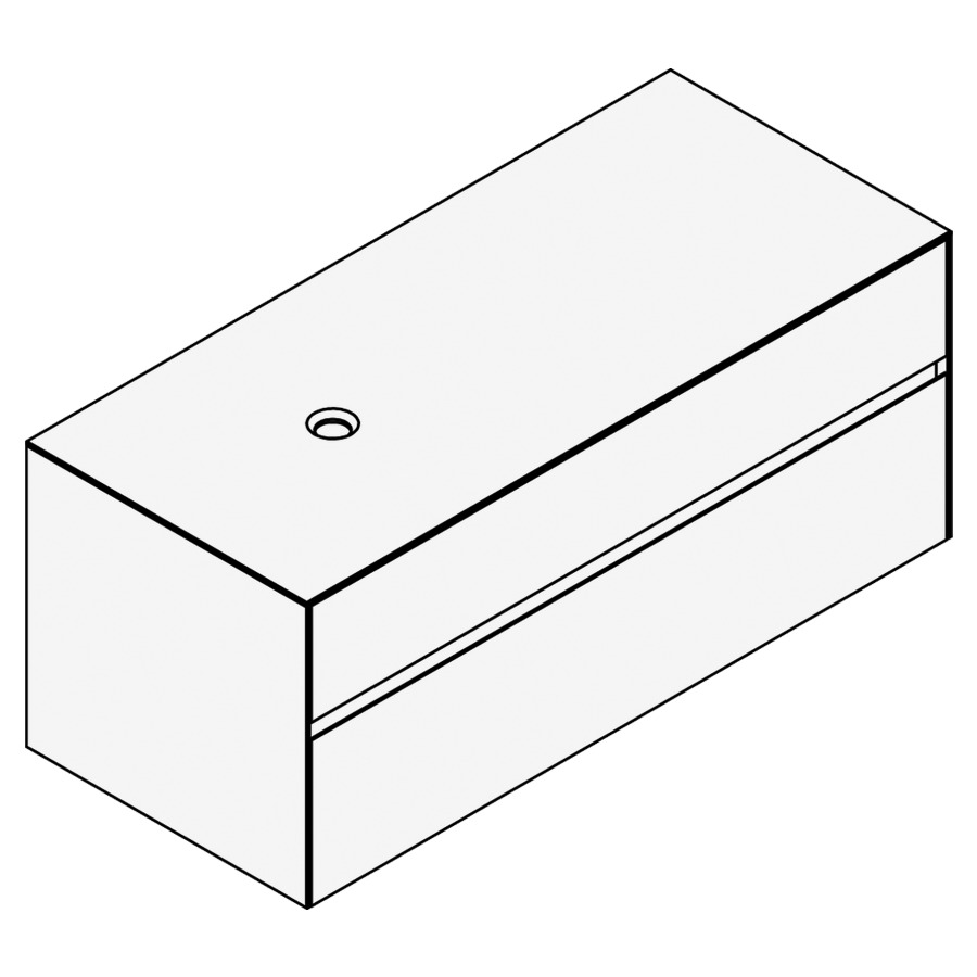 Élément inférieur KARMA CERAM
121,1 x 49,8 x 52,0 cm
élément à 2 tiroirs
pour lavabo à poser 248 156
157/158/159/160/161/162/163
164 à gauche