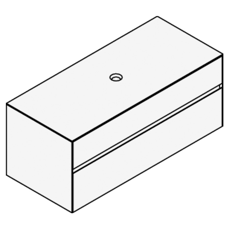 Élément inférieur KARMA CERAM
121,1 x 49,8 x 52,0 cm
élément à 2 tiroirs
pour lavabo à poser 248 156
157/158/159/160/161/162/163
164 au millieu
