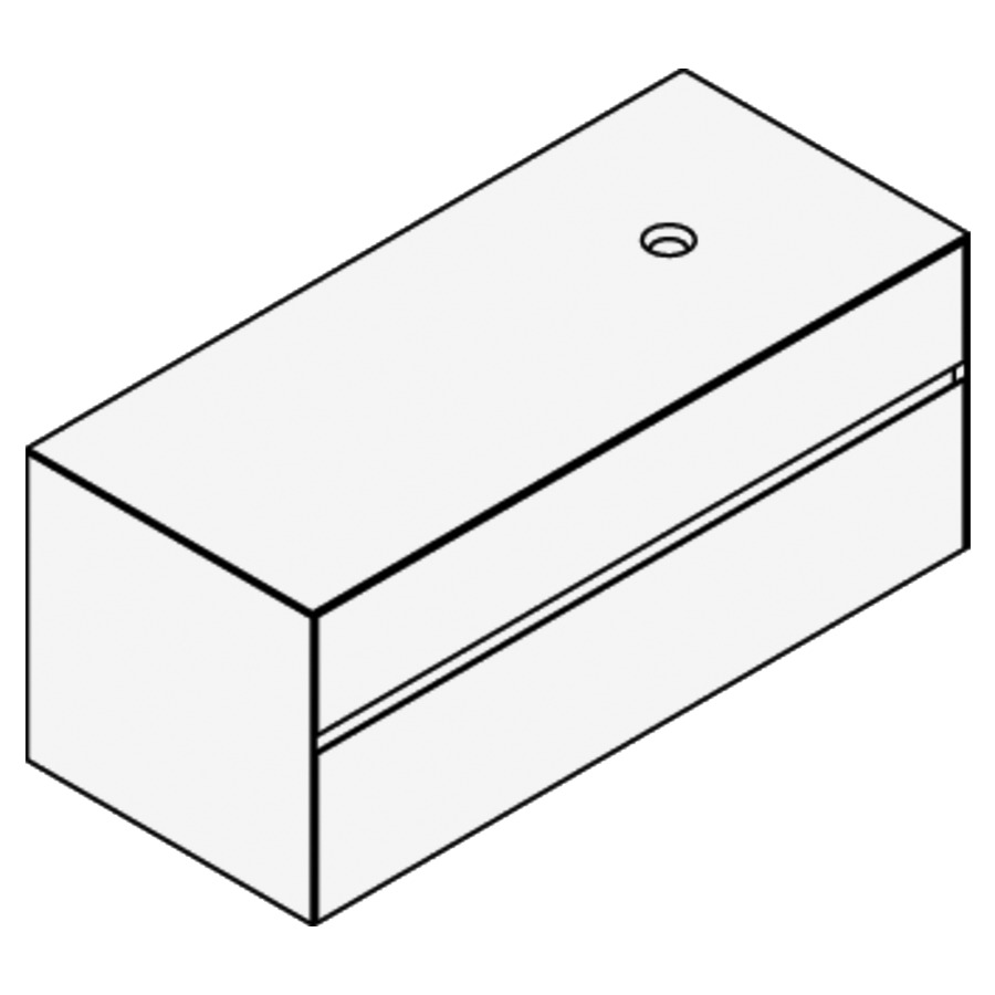 Élément inférieur KARMA CERAM
121,1 x 49,8 x 52,0 cm
élément à 2 tiroirs
pour lavabo à poser 248 156
157/158/159/160/161/162/163
164 à droite