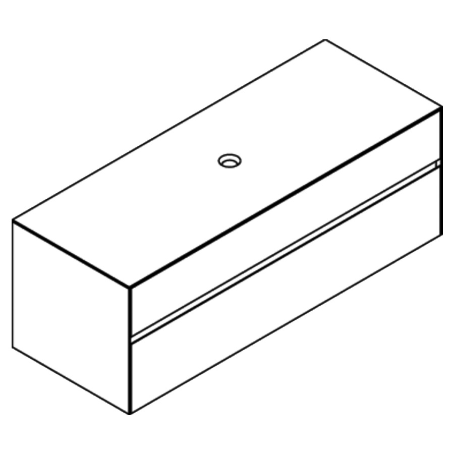 Élément inférieur KARMA CERAM
141,1 x 49,8 x 52,0 cm
élément à 2 tiroirs
pour lavabo à poser 248 156
157/158/159/160/161/162/163
164 au millieu