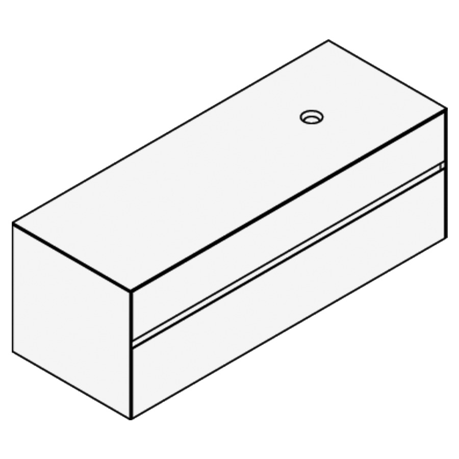 Élément inférieur KARMA CERAM
141,1 x 49,8 x 52,0 cm
élément à 2 tiroirs
pour lavabo à poser 248 156
157/158/159/160/161/162/163
164 à droite