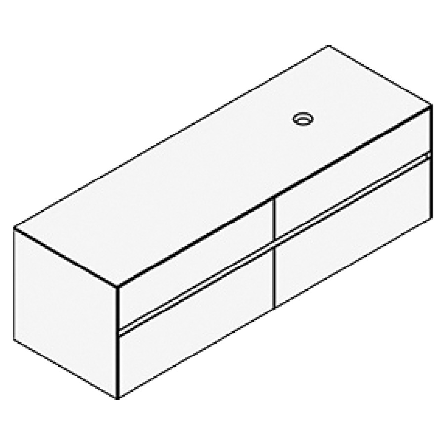 Élément inférieur KARMA CERAM
160,9 x 49,8 x 52,0 cm
2 éléments à chacun 2 tiroirs
pour lavabo à poser 248 156
157/158/159/160/161/162/163
164 à droite